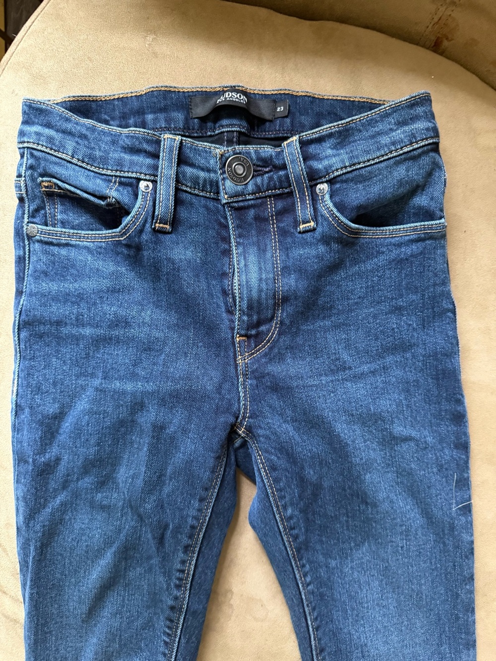 Hudson Jeans Nico Women’s Skinny Jeans in Blue Wash
